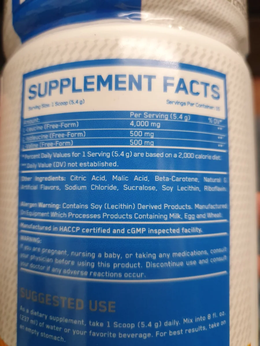 BCAA портокал - Everbuild Nutrition