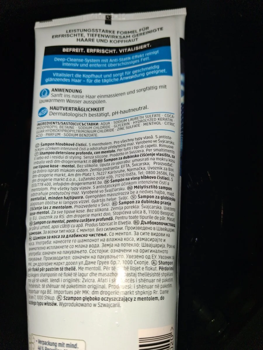 Shampoo Tiefenreinigung - Balea PROFESSIONAL
