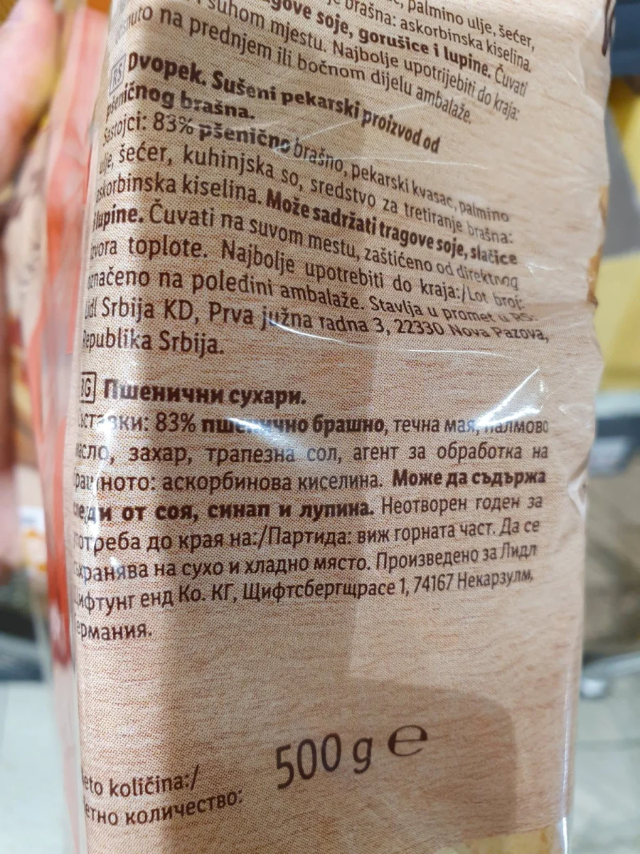 Wheat Rusks - Tastino