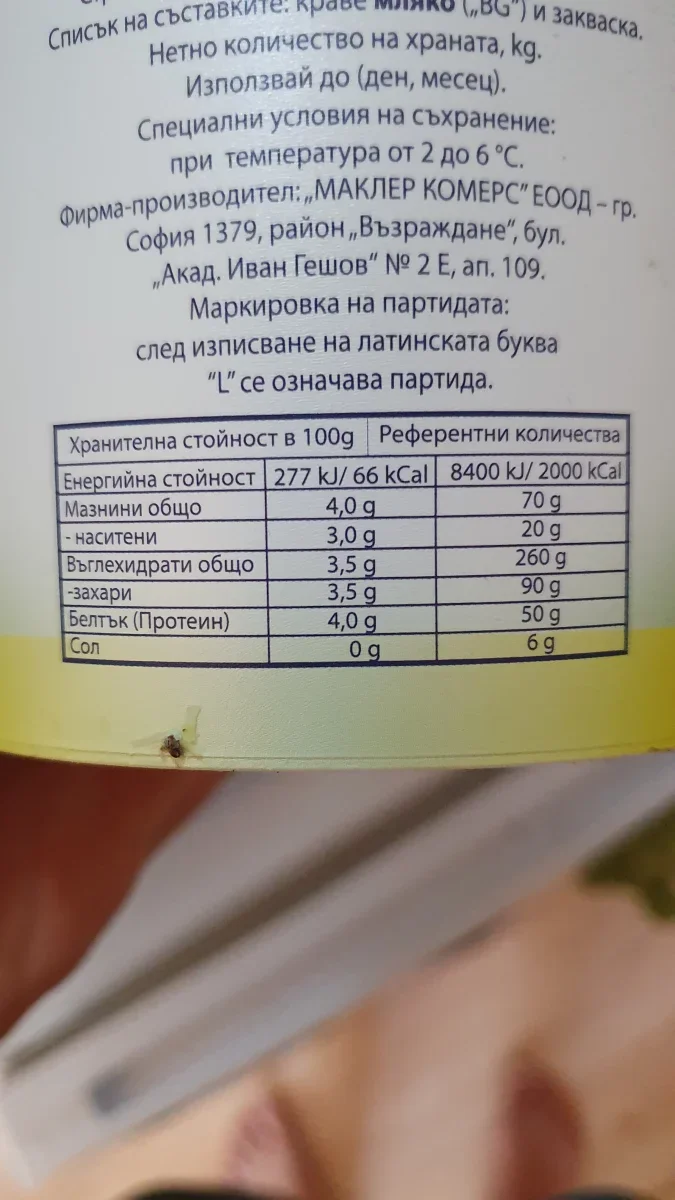 Кисело мляко родопско чудо с каймак - Родопско Чудо