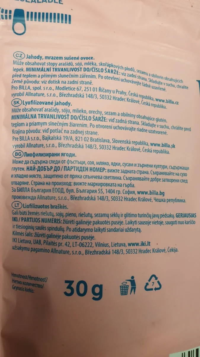 Freeze Dried Strawberries - nice bites