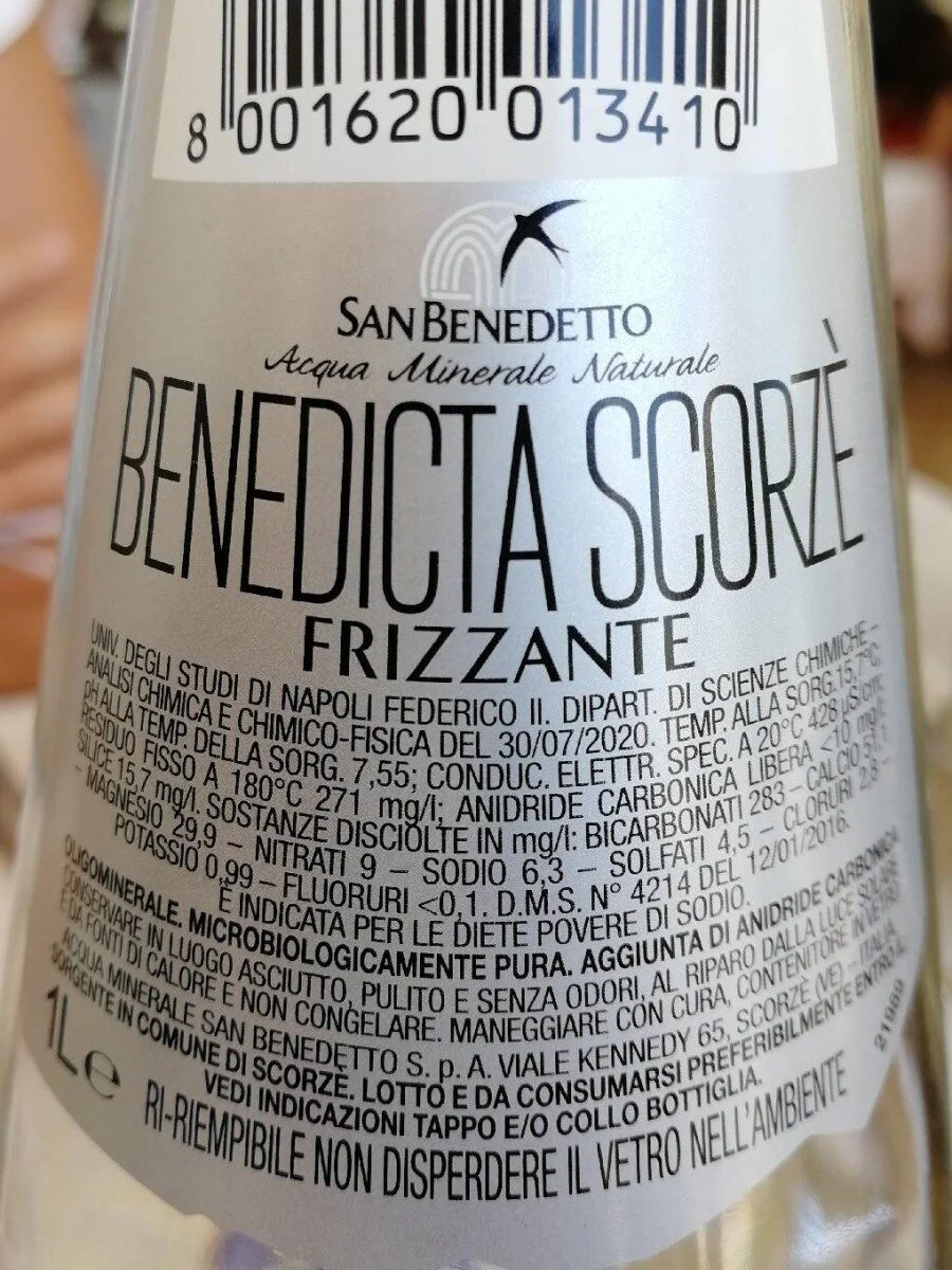 Газирана минерална вода San Benedetto Prestige стъкло 1 л - San Benedetto