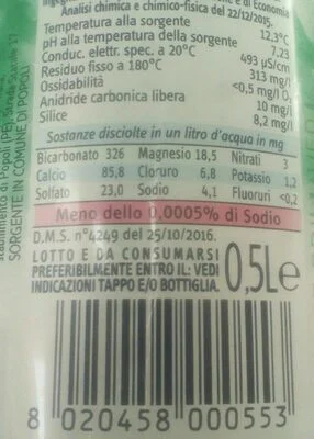 Минерална вода San Benedetto Naturale Ecogreen 500 мл - San Benedetto