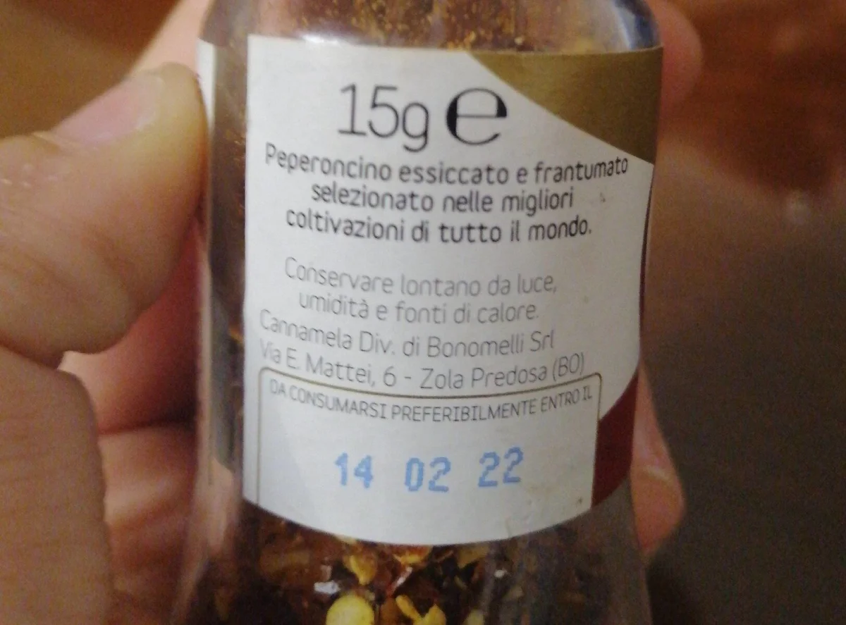 Подправка люти чушки Cannamela Peperoncino, 15 г - Cannamela
