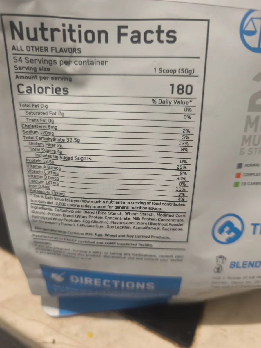 100% Lean Gain Mass Build Deluxe Chocolate Shake - Everbuild Nutrition