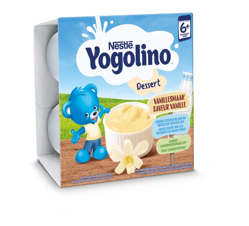YOGOLINO Бебешки млечен десерт ванилия 4 бр 100 г - YOGOLINO