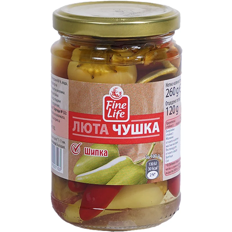 Fine Life Люти чушки шипка 290г - Fine Life