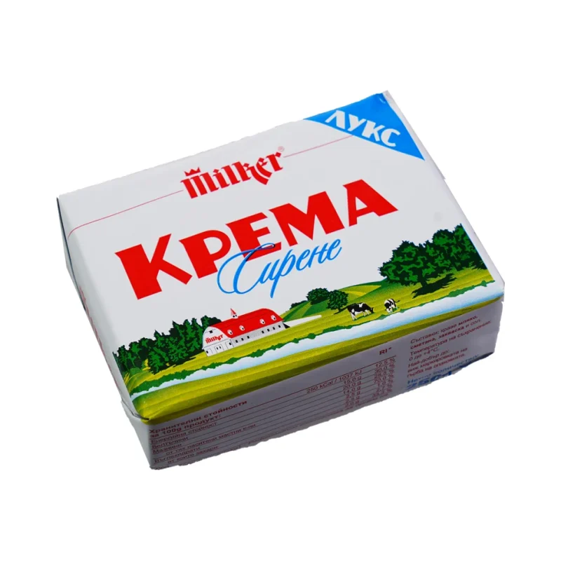 MILKER Крема сирене лукс за мазане 250г - MILKER