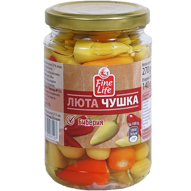 Fine Life Люти чушки бибери 290г - Fine Life
