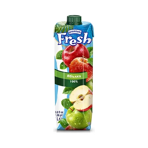 Fresh Натурален сок ябълка 100 % 3 бр 1 л - Fresh