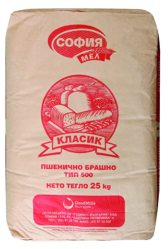 София МЕЛ Брашно бяло тип 500 25 кг - София МЕЛ