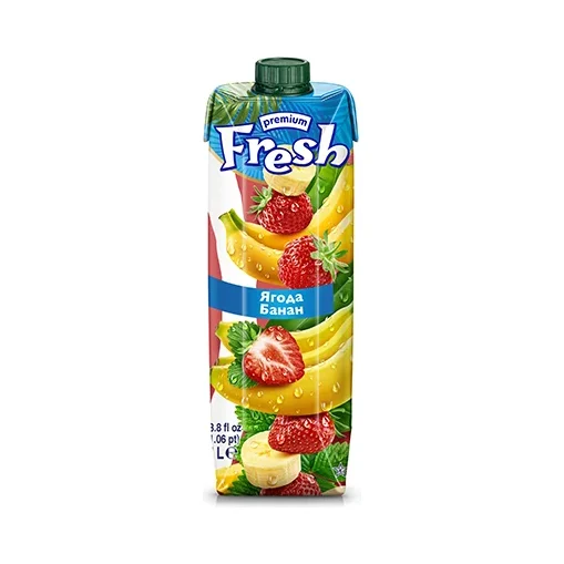Fresh PREMIUM Сок ягода и банан 25 % 3 бр 1 л