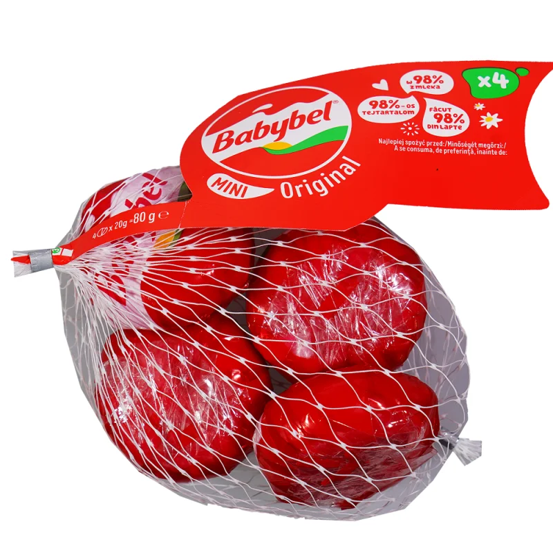 Babybel Твърдо топено сирене мини 60г - Babybel