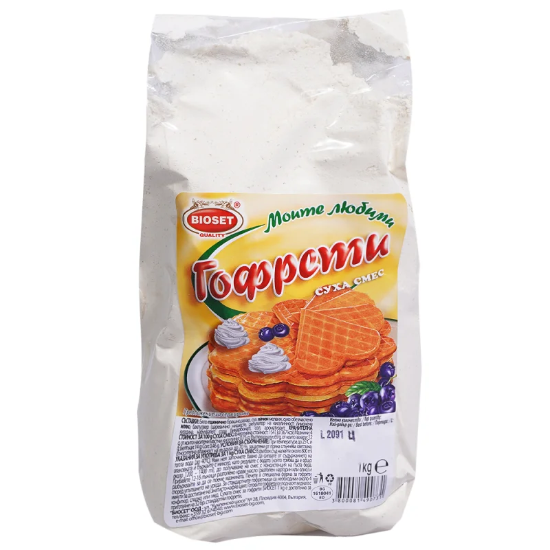 BIOSET Суха Смес за Гофрети 1кг - BIOSET