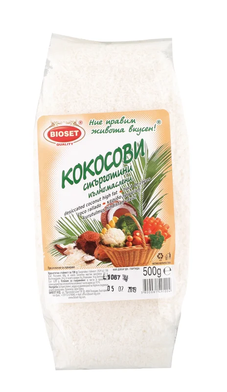 BIOSET Кокосови стърготини 500г - BIOSET