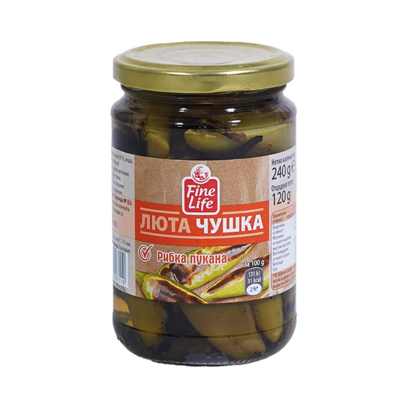 Fine Life Пукани белени люти чушки 270г