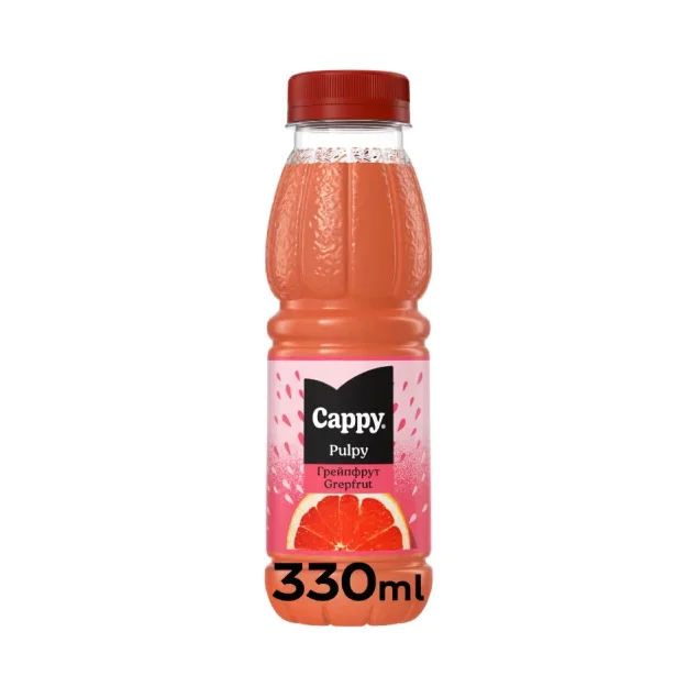 Cappy PULPY Плодова напитка с грейпфрут 330мл - Cappy