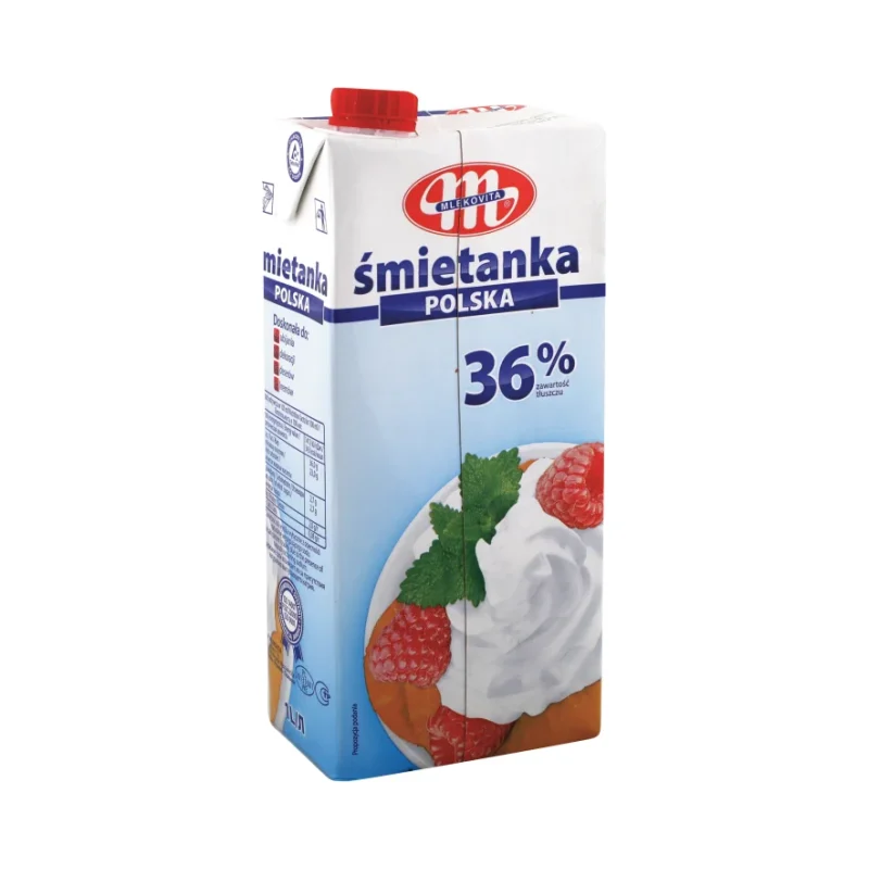 MLEKOVITA Сметана 36% UHT 1л - MLEKOVITA