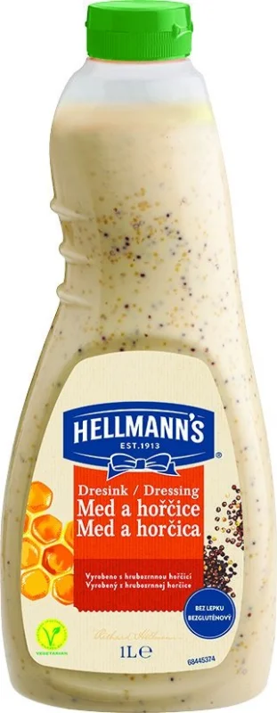 HELLMANN'S Дресинг мед и горчица 1л - HELLMANN'S
