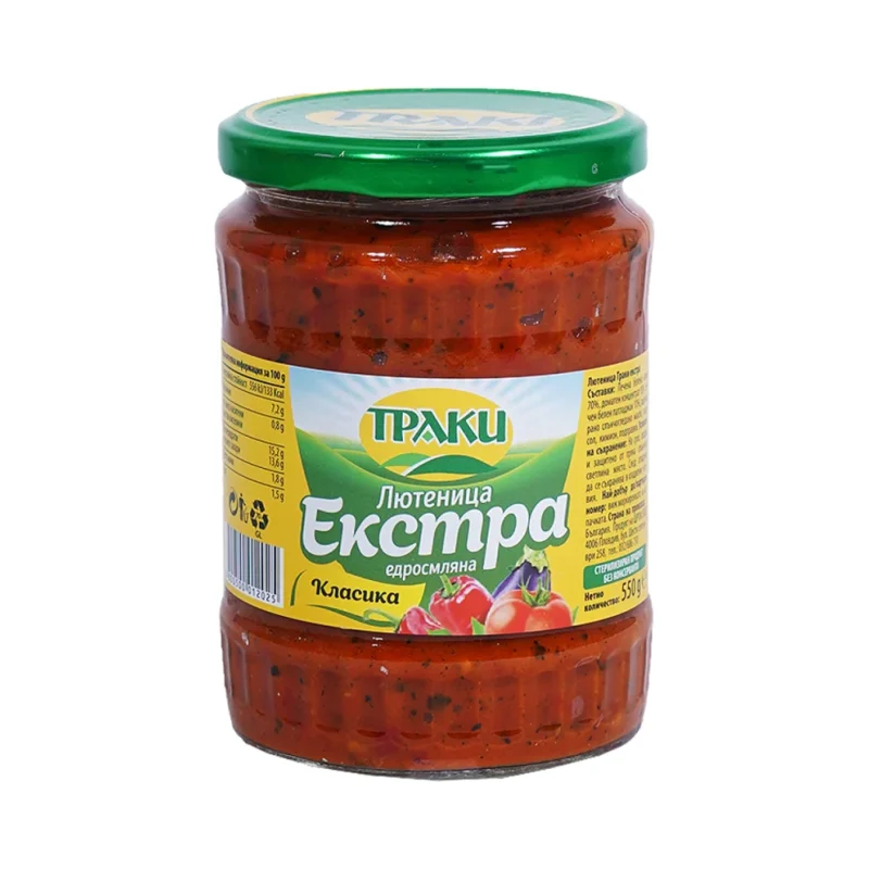 TRAKI Лютеница едросмляна 550г - TRAKI