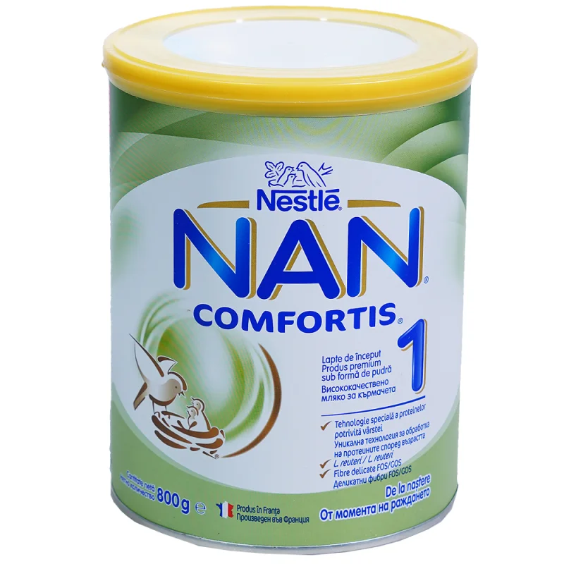 NAN Адаптирано мляко Comfor 1 6-12м 800г - NAN