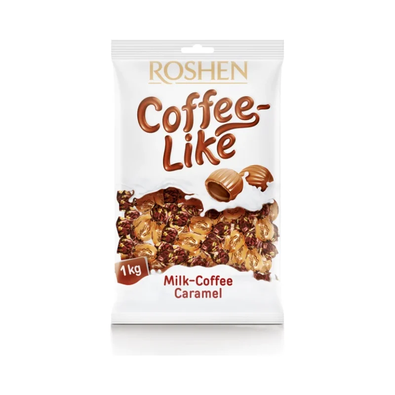 ROSHEN Бонбони карамелажни Coffee-like 1кг - ROSHEN