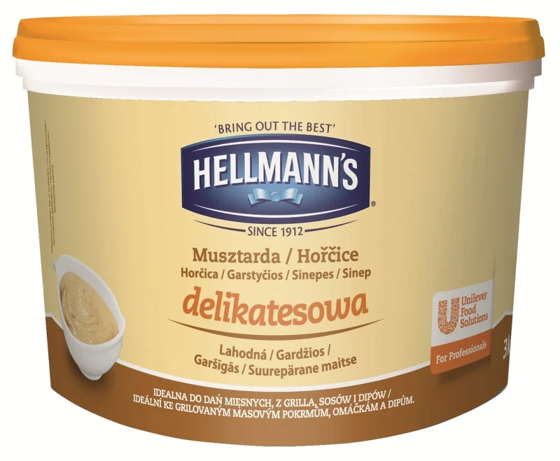 HELLMANN'S Горчица 3кг - HELLMANN'S