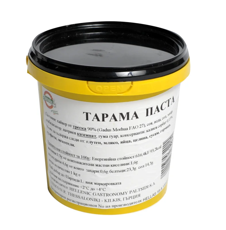 PALTSIDIS Осолен хайвер от треска 90% 1кг - PALTSIDIS