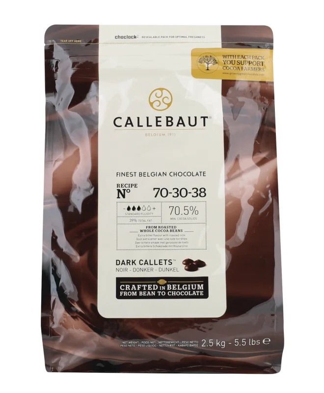 CALLEBAUT Натурален шоколад 2,5кг - CALLEBAUT