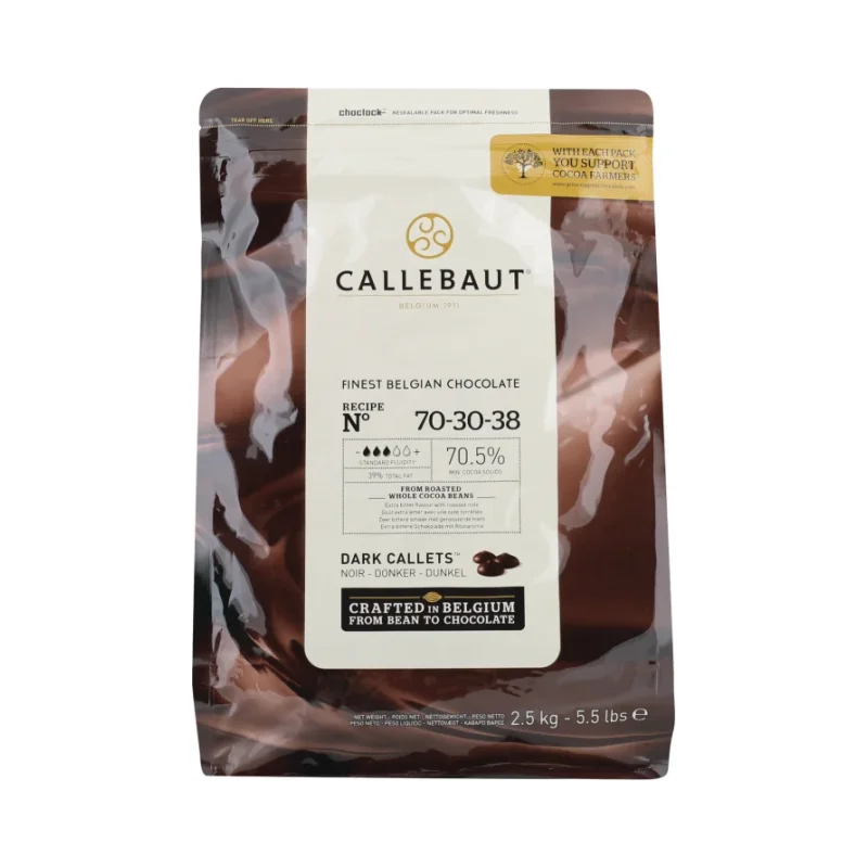 CALLEBAUT Натурален шоколад 2,5кг - CALLEBAUT