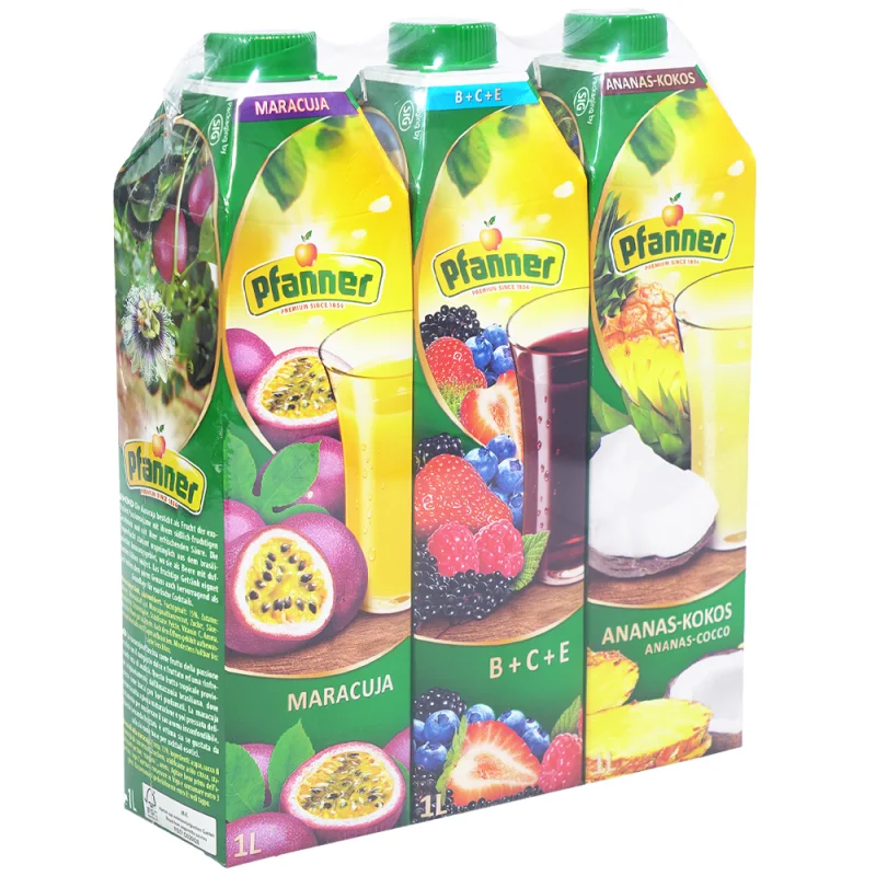Pfanner Сок маракуя, ананас и диви плодове 3 бр х 1 л - PFANNER