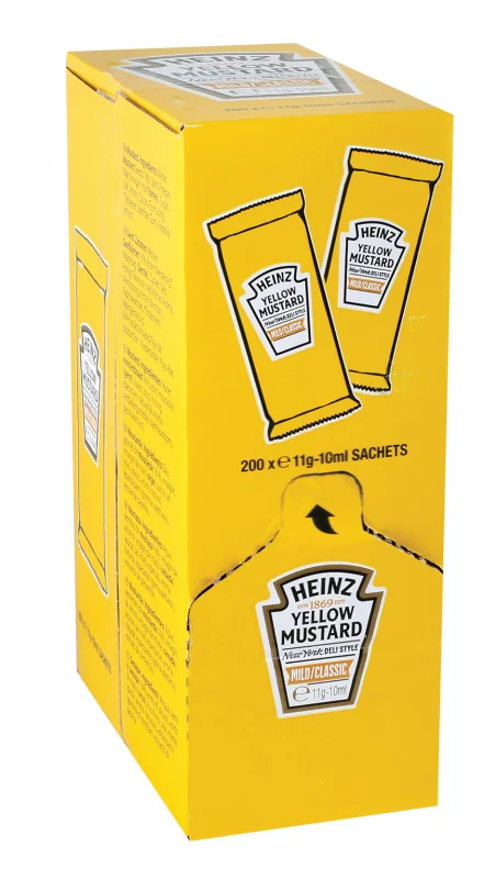 HEINZ Горчица (200 бр х 10 мл) 2 л - HEINZ