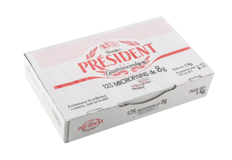 PRESIDENT Масло (125 бр x 8 гр) 1000 г - PRESIDENT