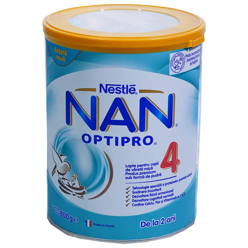 Nestle NAN OPTIPRO Адаптирано мляко 4 24+М 800 г - NAN