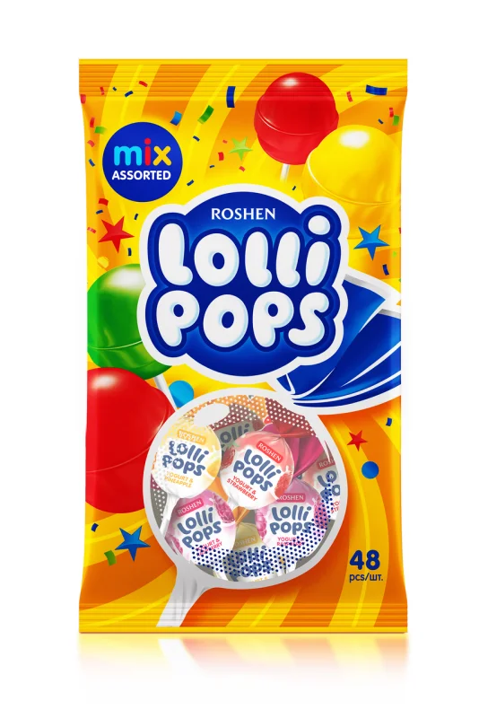 ROSHEN Близалки Lollypops Cocktail 920 г - ROSHEN