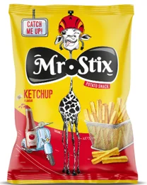 MR.STIX Картофен снакс кетчуп 50г - MR.STIX