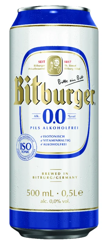 Bitburger Бира DRIVE 0.0% кен 500мл - BITBURGER