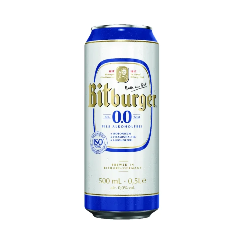 Bitburger Бира DRIVE 0.0% кен 500мл - BITBURGER