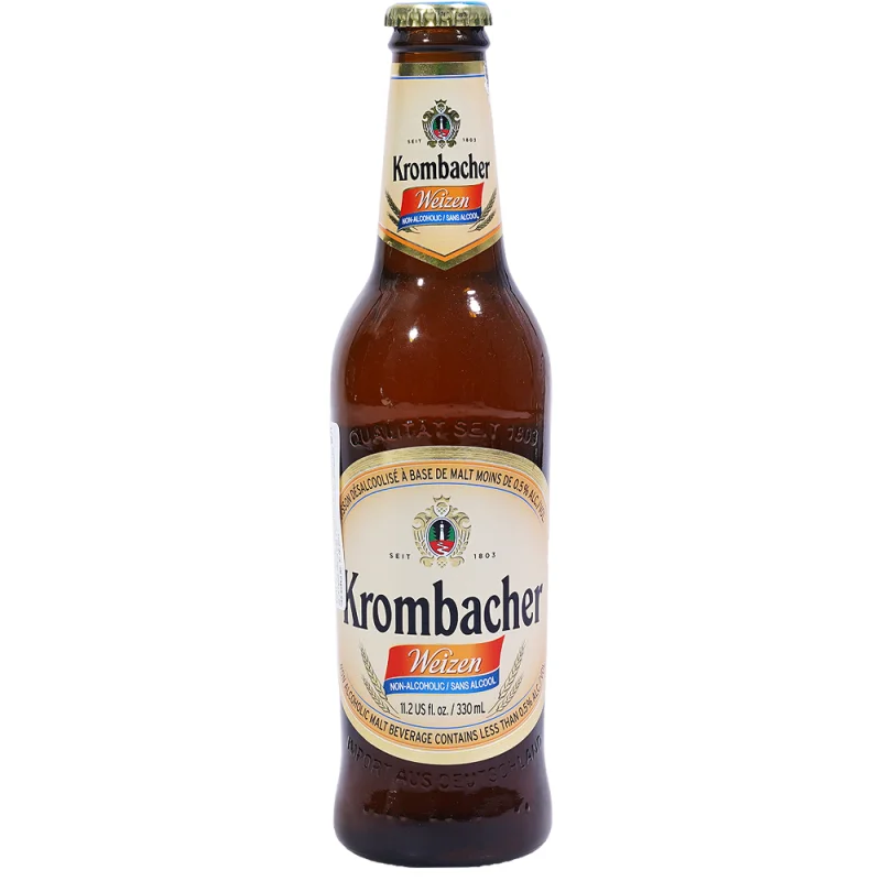 Krombacher Weizen Безалкохолна Бира OW 0 % 24 бр 330 мл - KROMBACHER