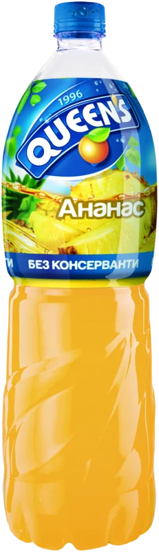 QUEEN'S Плодова напитка с вкус ананас PЕТ 6 бр 2 л - QUEEN'S
