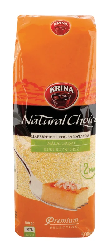 KRINA Царевичен грис за качамак 500 г - KRINA