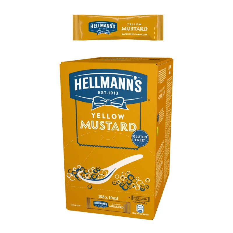 HELLMANN'S PROFESSIONAL ГОРЧИЦА (198 бр х 10 мл) 1,98 л - HELLMANN'S