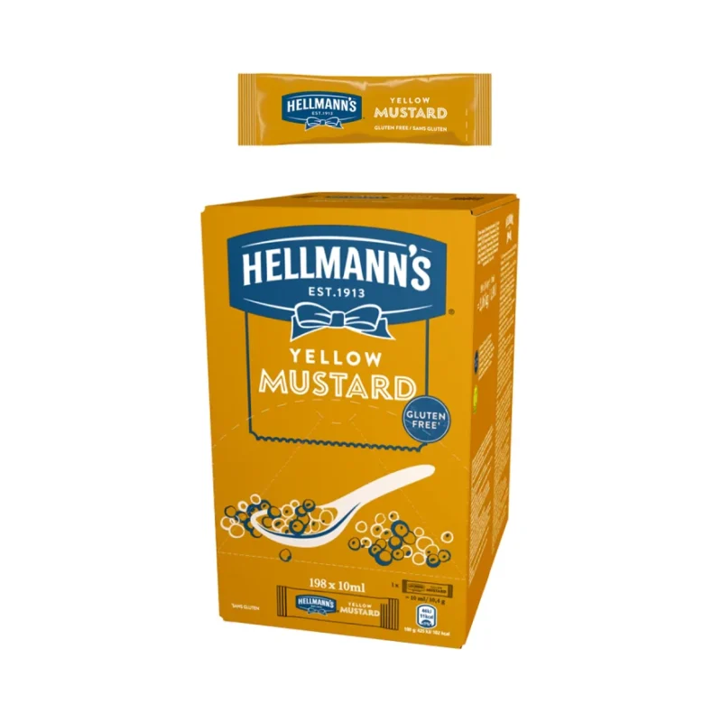 HELLMANN'S PROFESSIONAL ГОРЧИЦА (198 бр х 10 мл) 1,98 л - HELLMANN'S