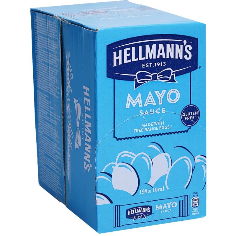 HELLMANN'S Майонеза (198 бр х 10 мл) 1,98 л - HELLMANN'S