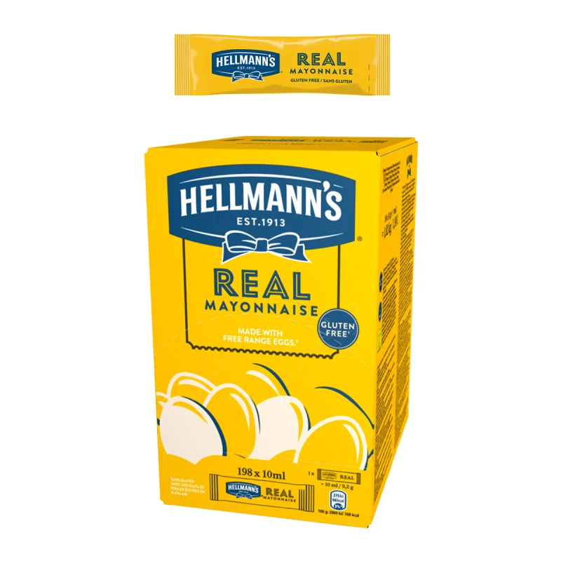 HELLMANN'S Майонеза (198 бр х 10 мл) 1,98 л - HELLMANN'S