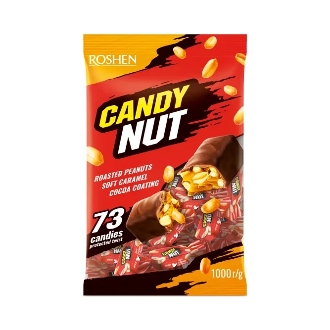 ROSHEN Бонбони канди нут софт карамел и фъстък 1кг - ROSHEN