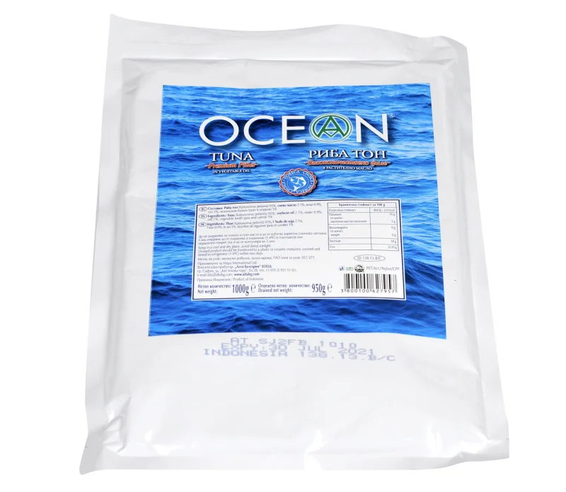 OCEAN Риба тон филе в растително масло 1кг