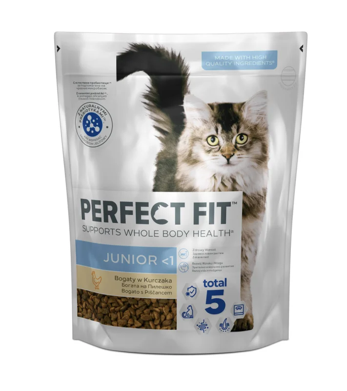 PERFECT FIT Храна за котки джуниър пиле 750г