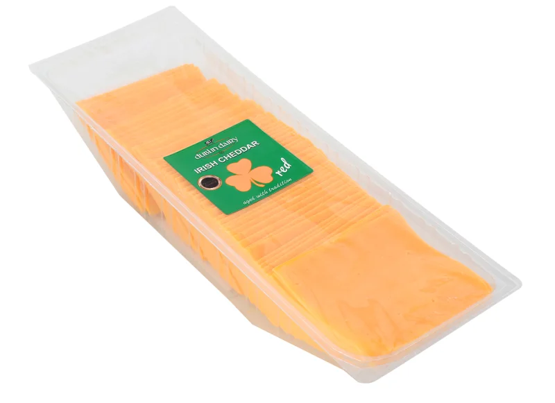 DUBLIN DAIRY Чедър слайс червен 1кг - DUBLIN DAIRY