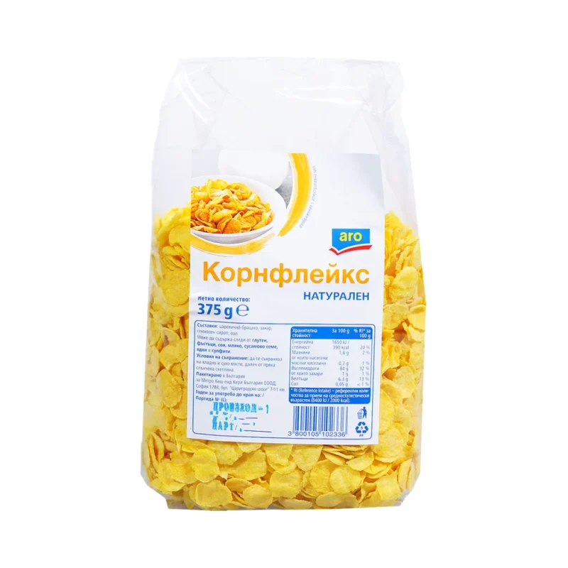 Aro Корнфлейкс натурален 375г - aro
